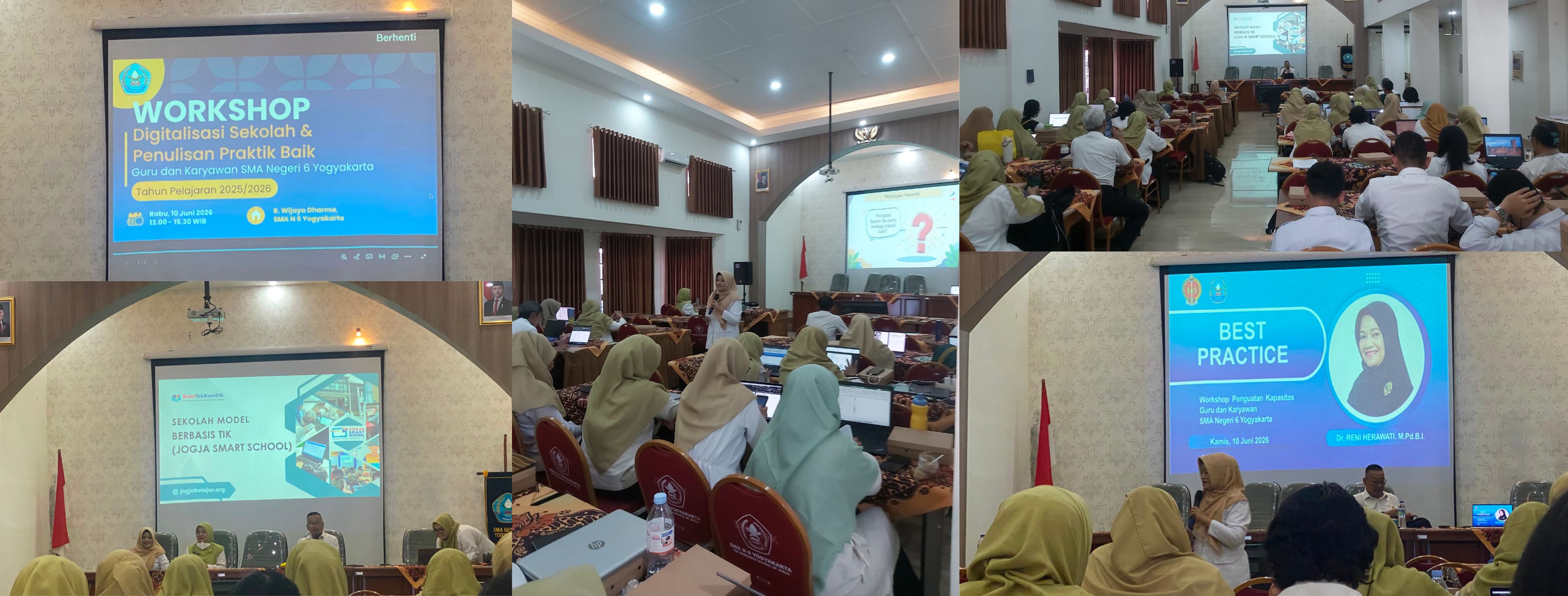 Workshop Digitalisasi Sekolah dan Penulisan Praktik Baik SMA Negeri 6 Yogyakarta